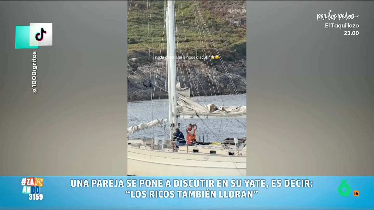 Ni el lujo salva las discusiones: la bronca viral de una "pareja de ricos" en un yate Ni el lujo salva las discusiones: la bronca viral de una "pareja de ricos" en un yate