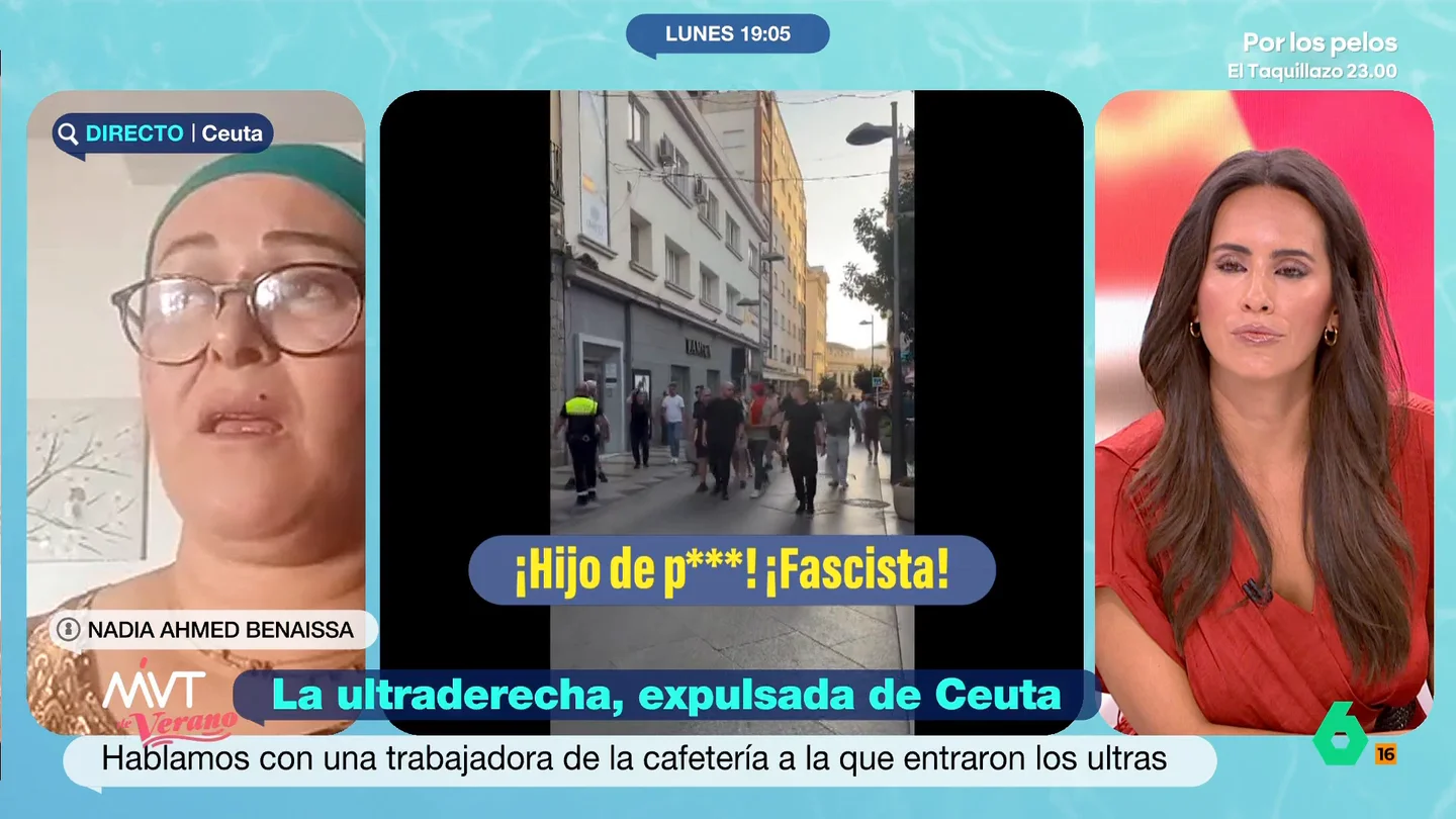 La ceutí que habló con Alvise tras refugiarse en su cafetería: "¿Cree que los musulmanes de Ceuta son españoles o no?" La ceutí que habló con Alvise tras refugiarse en su cafetería: "¿Cree que los musulmanes de Ceuta son españoles o no?"
