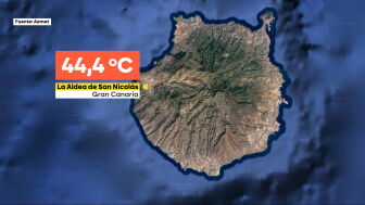 Gran Canaria se convierte en el horno del archipi&eacute;lago al rozar los 45 grados