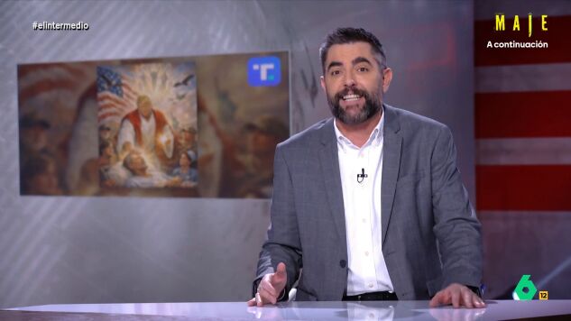 Cuando Dani Mateo compar&oacute; al "enfermo" del montaje de Trump como Jesucristo con Grande-Marlaska