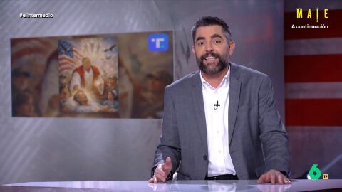 Cuando Dani Mateo compar&oacute; al "enfermo" del montaje de Trump como Jesucristo con Grande-Marlaska