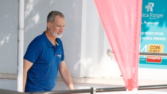 El rey Felipe VI, durante la Copa del Rey de vela