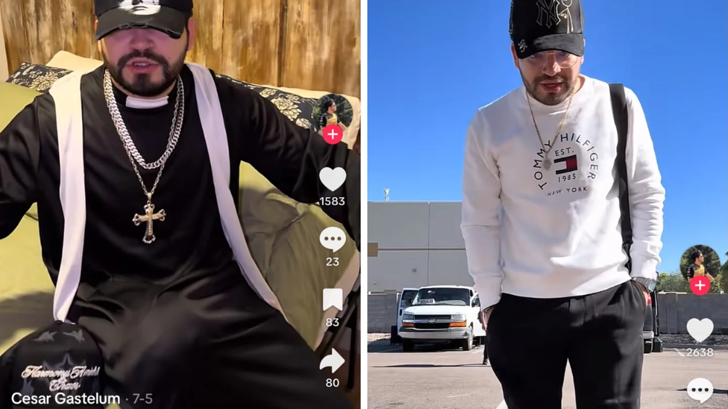 El influencer mexicano César Gastélum, en varias imágenes de su perfil de TikTok El influencer mexicano César Gastélum, en varias imágenes de su perfil de TikTok