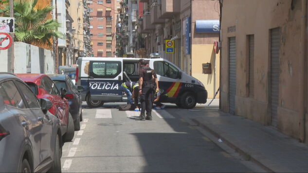 La Polic&iacute;a Nacional en el lugar de los hechos