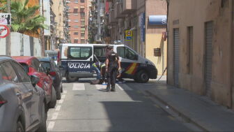 La Polic&iacute;a Nacional en el lugar de los hechos