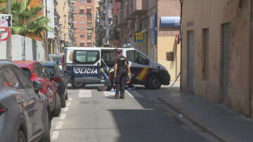 La Polic&iacute;a Nacional en el lugar de los hechos