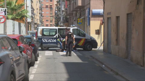 La Polic&iacute;a Nacional en el lugar de los hechos