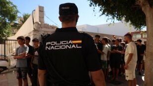 Un agente de Polic&iacute;a, en Ceuta