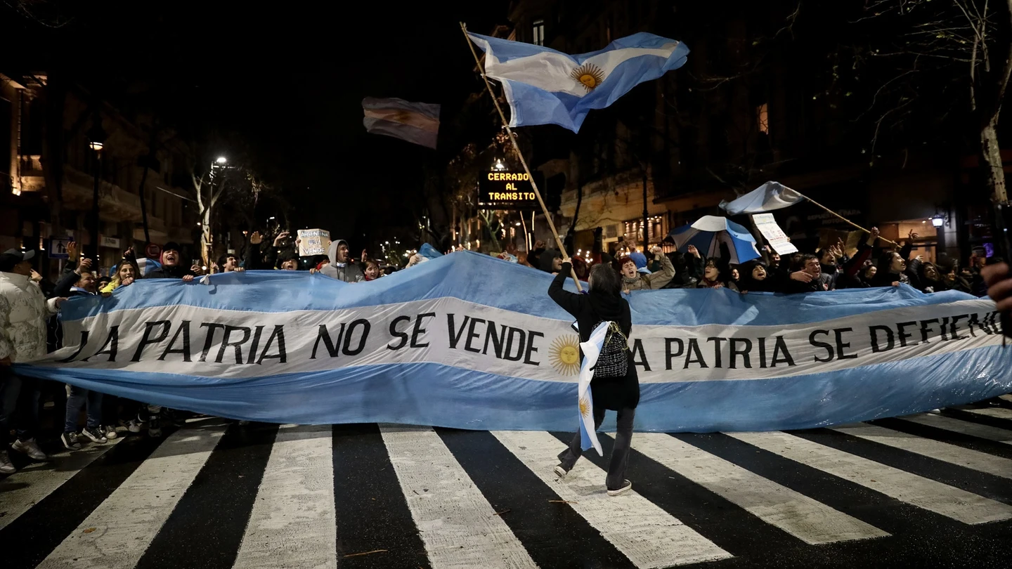 Protesta en Argentina. Protesta en Argentina.