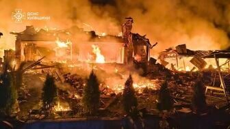 Kyiv, tras un ataque de Rusia