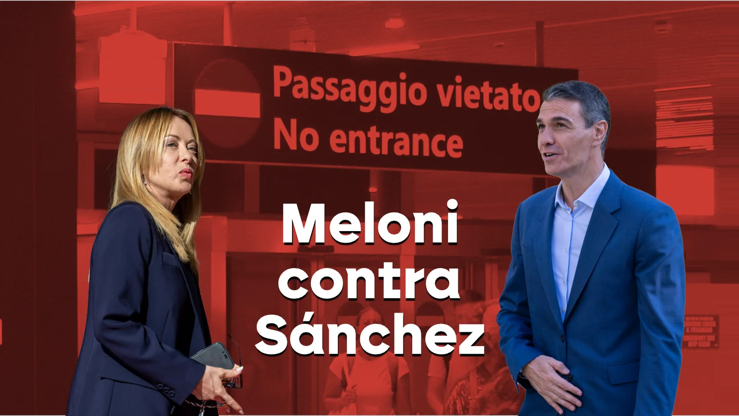 Meloni contra Sánchez. Meloni contra Sánchez.