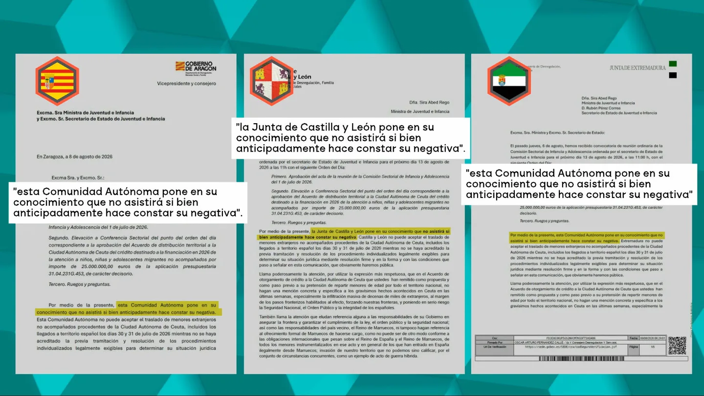 Cartas de Vox a la ministra Sira Rego Cartas de Vox a la ministra Sira Rego