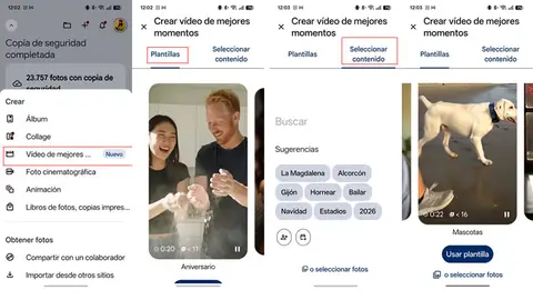 Creando videos con los mejores momentos Creando videos con los mejores momentos