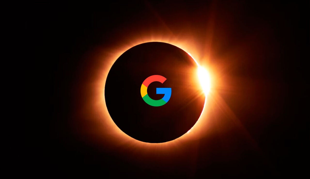 El buscador de Google y el eclipse