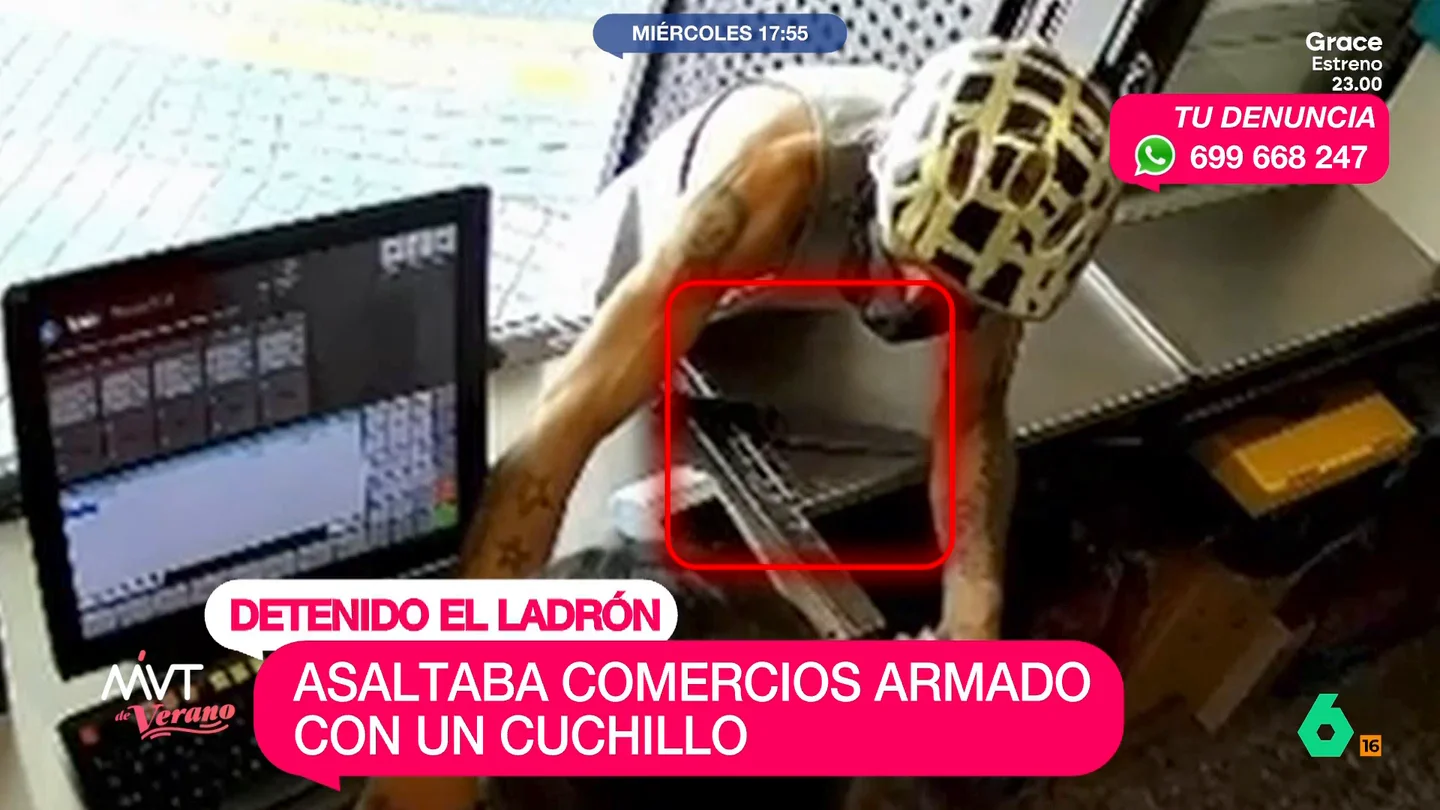 ladron cascoUn cuchillo para amenazar y un casco para ocultarse: el modus operandi de un violento ladrón detenido en Granada Un cuchillo para amenazar y un casco para ocultarse: el modus operandi de un violento ladrón detenido en Granada