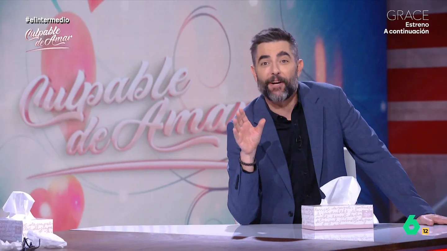 Dani Mateo, sobre la decepción de Ábalos con Jéssica en 'Culpable de amar': "Pensaba que era un don Juan y al final parece Mr. Potato" Dani Mateo, sobre la decepción de Ábalos con Jéssica en 'Culpable de amar': "Pensaba que era un don Juan y al final parece Mr. Potato"