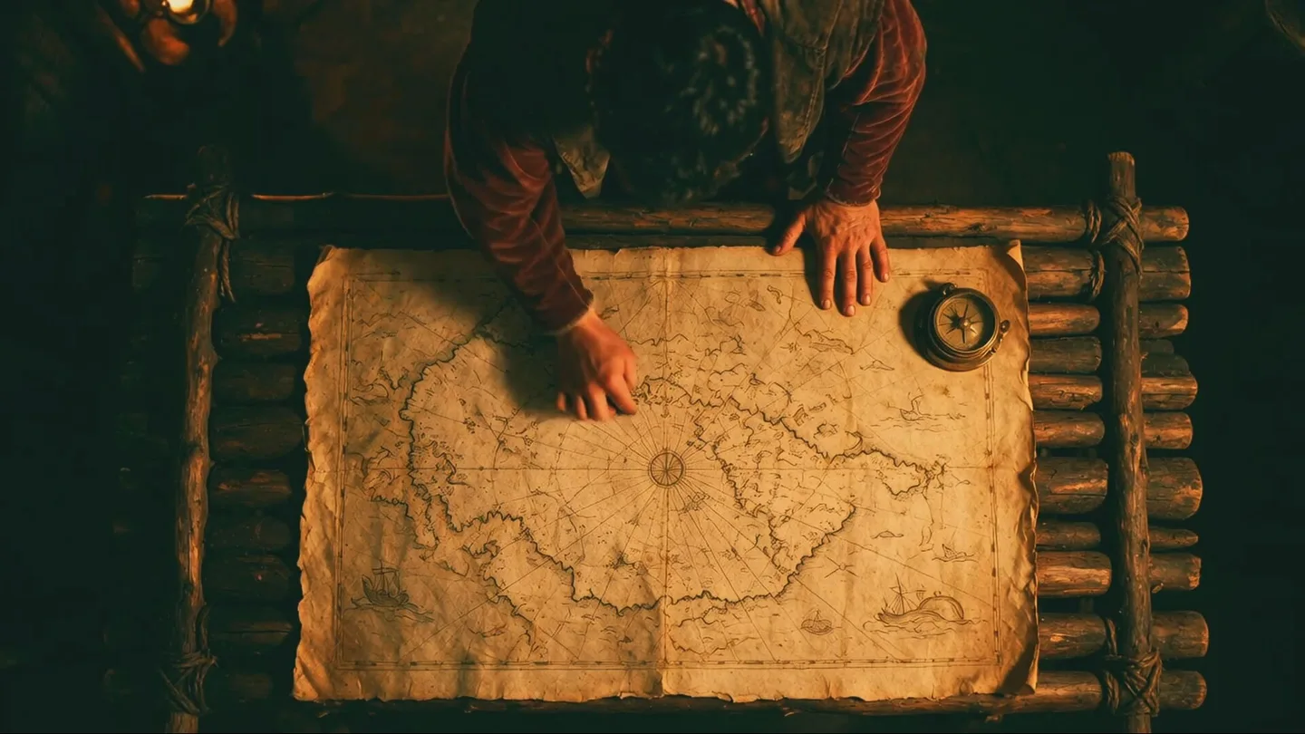 Una persona mirando un mapa Una persona mirando un mapa