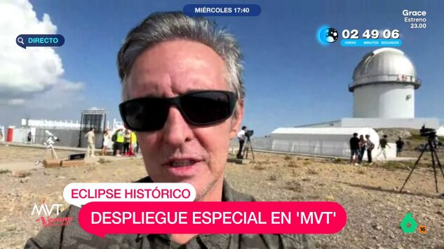 Ramonc&iacute;n ver&aacute; el eclipse a 2.000 metros de altura en Teruel: "Aqu&iacute; hay astrof&iacute;sicos como el guitarrista de Queen y un Premio Nobel"