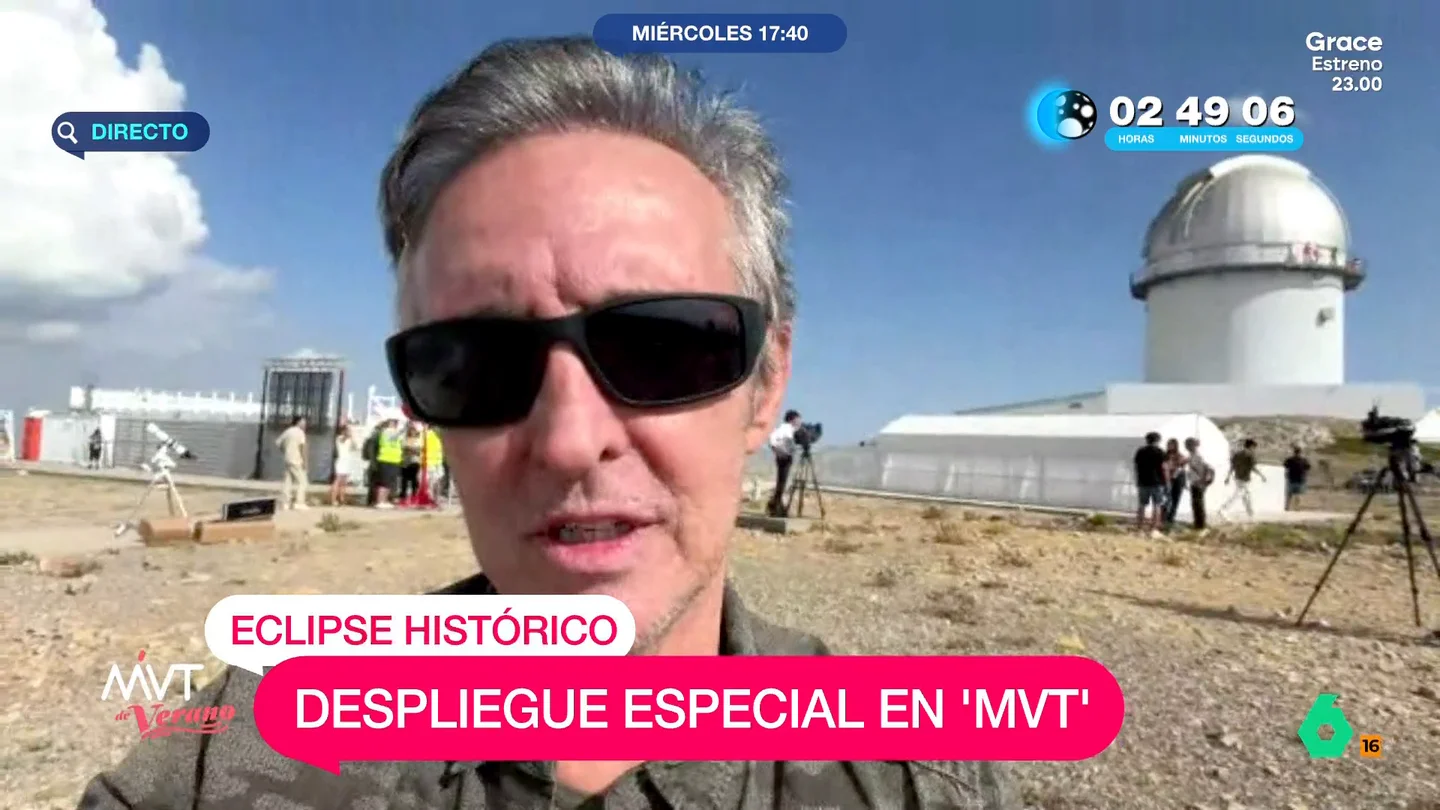 Ramoncín verá el eclipse a 2.000 metros de altura en Teruel: "Aquí hay astrofísicos como el guitarrista de Queen y un Premio Nobel" Ramoncín verá el eclipse a 2.000 metros de altura en Teruel: "Aquí hay astrofísicos como el guitarrista de Queen y un Premio Nobel"