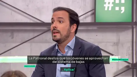 Alberto Garzón responde al discurso sobre el absentismo: "Si las condiciones laborales fueran mejores, habría menos bajas" Alberto Garzón responde al discurso sobre el absentismo: "Si las condiciones laborales fueran mejores, habría menos bajas"