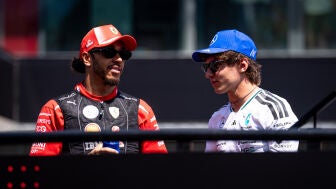 Lewis Hamilton y Kimi Antonelli