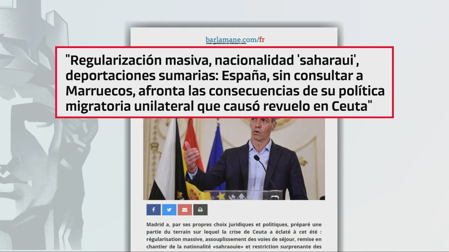 Marruecos aprovecha la crisis en Ceuta para cargar contra el Gobierno por la regularización o la nacionalidad de los saharauis Marruecos aprovecha la crisis en Ceuta para cargar contra el Gobierno por la regularización o la nacionalidad de los saharauis
