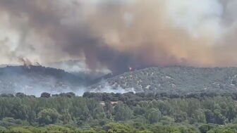 Incendio en Aldea del Fresno (Madrid), este mi&eacute;rcoles.