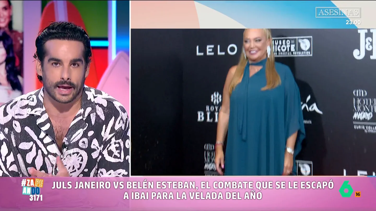 Juan Sanguino analiza el 'culebrón' entre Belén Esteban y Juls Janeiro: "A Belén le da mucho gustito la comparativa" El periodista cuenta que el conflicto empezaba después de que la 'princesa del pueblo' publicara una fotografía en sus redes hablando sobre su hija y señalando que ella no es una "nepo baby".