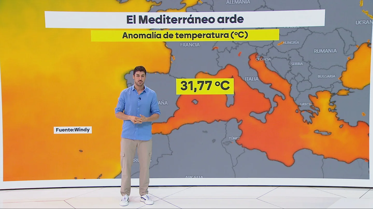 Las temperaturas del Mar Mediterráneo están batiendo récords. Las temperaturas del Mar Mediterráneo están batiendo récords.