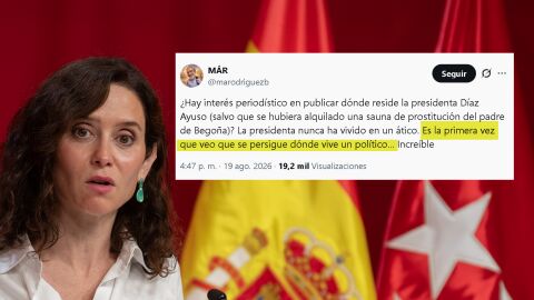 M.&Aacute;.R. sale en defensa de Ayuso por su l&iacute;o de vivienda
