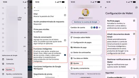 Integración entre Gmail y Google Wallet Integración entre Gmail y Google Wallet