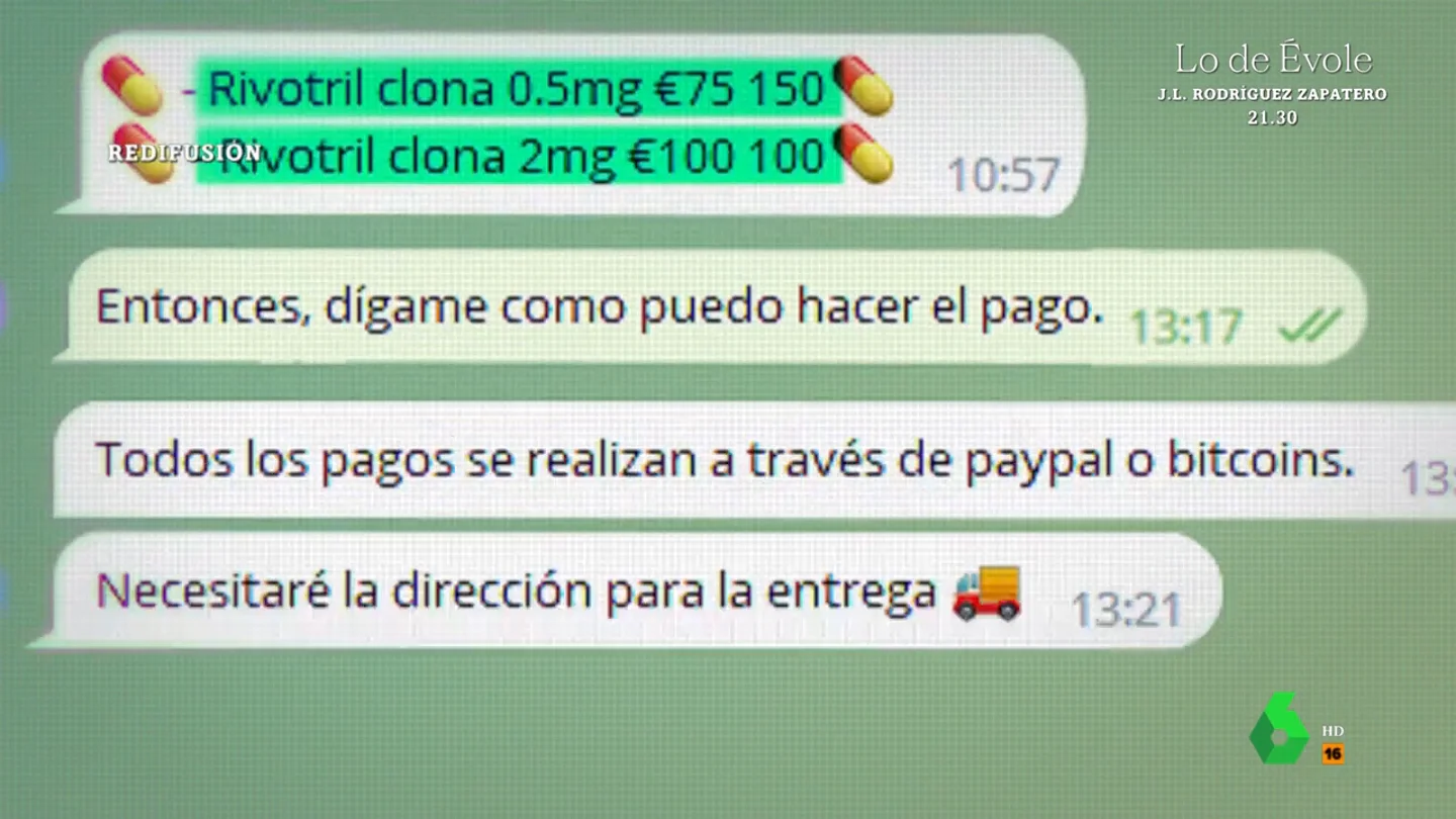 Así funciona el mercado negro del Rivotril: "Tengo 10 cajas, si me coges cinco..." Así funciona el mercado negro del Rivotril: "Tengo 10 cajas, si me coges cinco..."