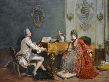 'El concierto privado' (1872), de Gerolamo Induno. 'El concierto privado' (1872), de Gerolamo Induno.