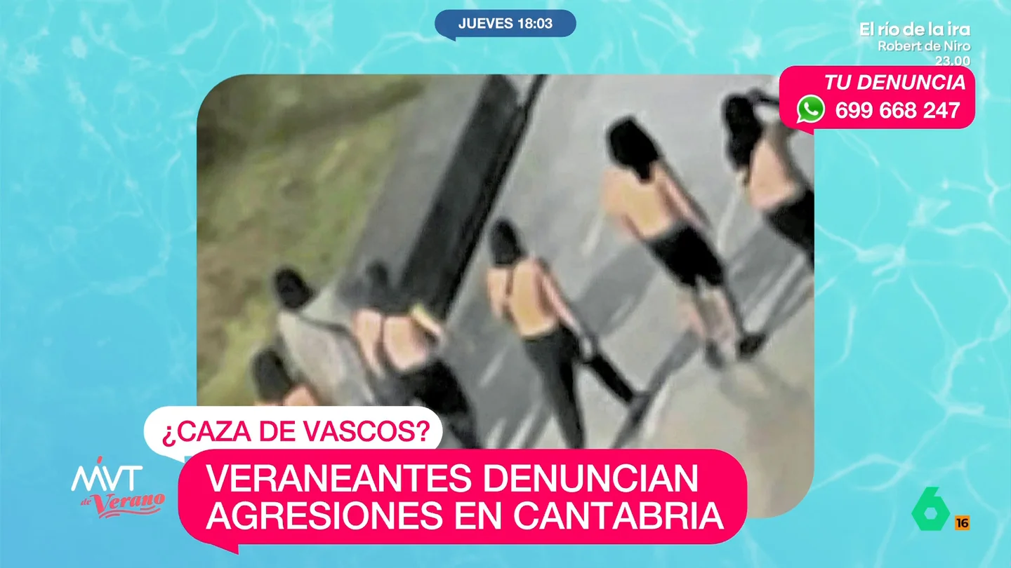 Varias familias denuncian una cacería al vasco en Laredo: hablan de varias palizas a manos de un grupo organizado Varias familias denuncian que en Laredo, Cantabria, un grupo organizado conocido como 'La Family' está propinando palizas a veraneantes por el mero hecho de ser vascos. Su líder, afirman, sería un menor de 17 años.