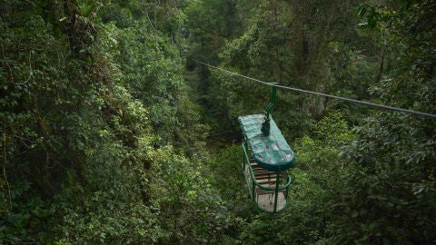 Teleférico en el Parque Nacional Braulio Carrillo