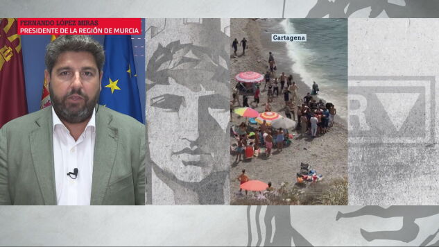 L&oacute;pez Miras pide a Pedro S&aacute;nchez blindar la costa murciana: "No son pateras. Vienen encapuchados en narcolanchas"
