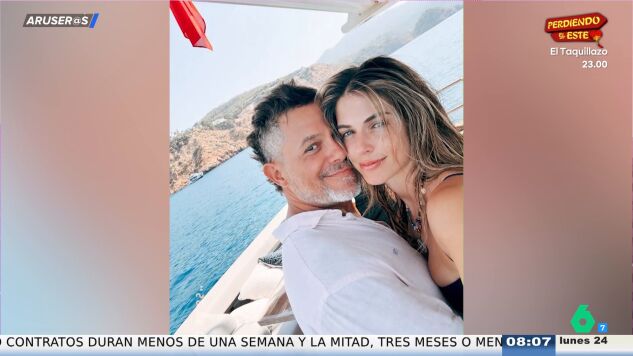 Alejandro Sanz y Stephanie Cayo 