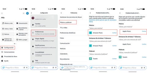 Seleccionando servicios de Streaming para cada usuario