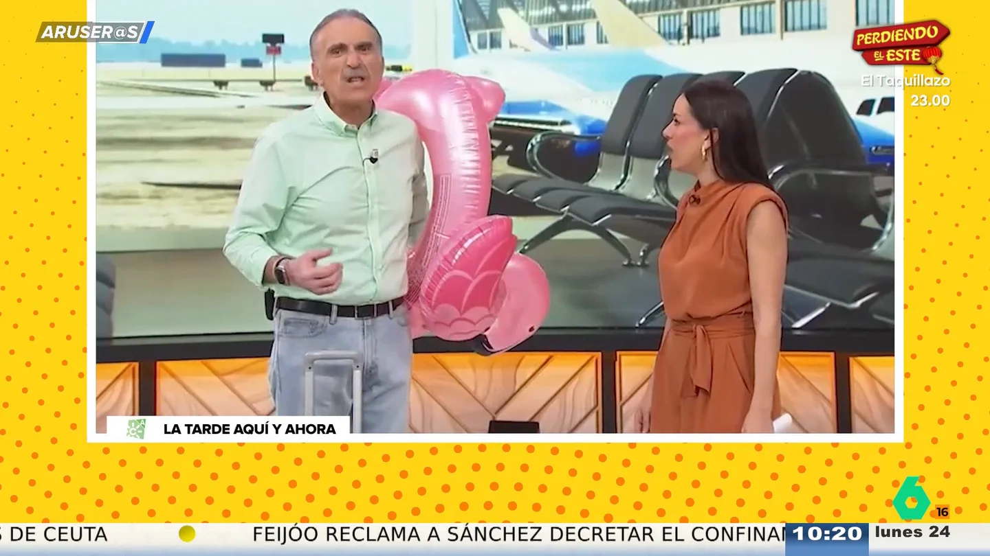 Juan y Medio, indignado por el precio de los aeropuertos: "Para ahorrar le pedí la tostada sin pan" Juan y Medio, indignado por el precio de los aeropuertos: "Para ahorrar le pedí la tostada sin pan"