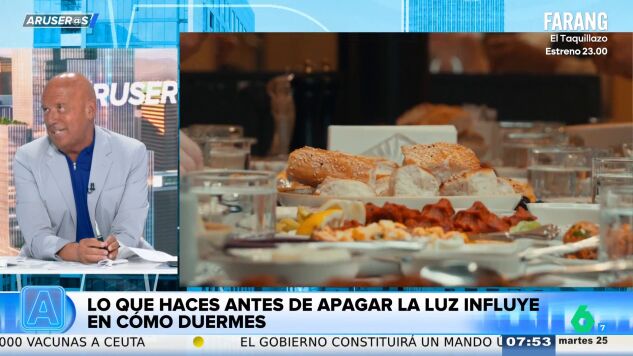 Alfonso Ar&uacute;s no compra el consejo para mejorar el descanso: "&iquest;Me tengo que levantar un s&aacute;bado a las dos?"