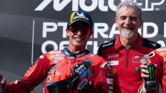 Marc M&aacute;rquez y Gigi Dall'Igna