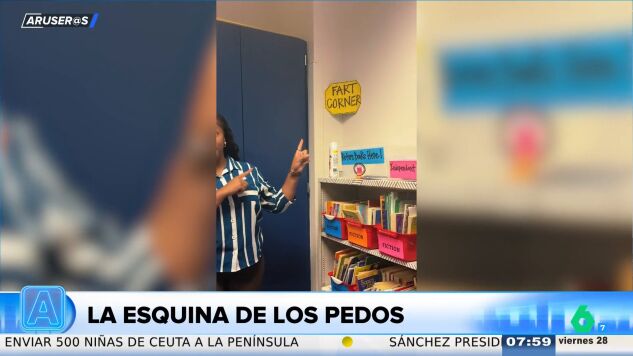 Una profesora harta de los malos olores crea "la esquina de los pedos" en su clase