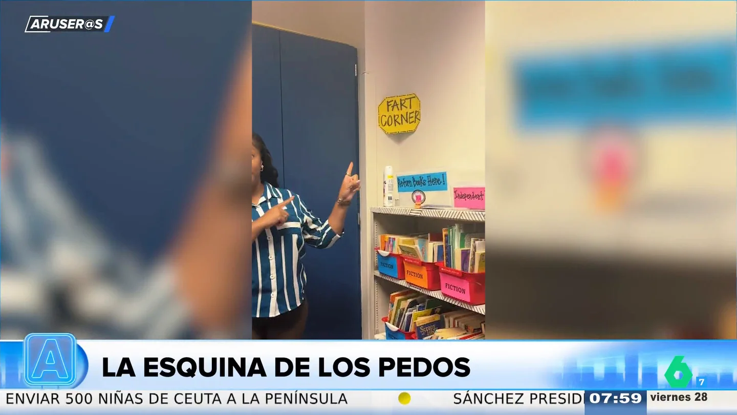 Una profesora harta de los malos olores crea "la esquina de los pedos" en su clase Una profesora harta de los malos olores crea "la esquina de los pedos" en su clase