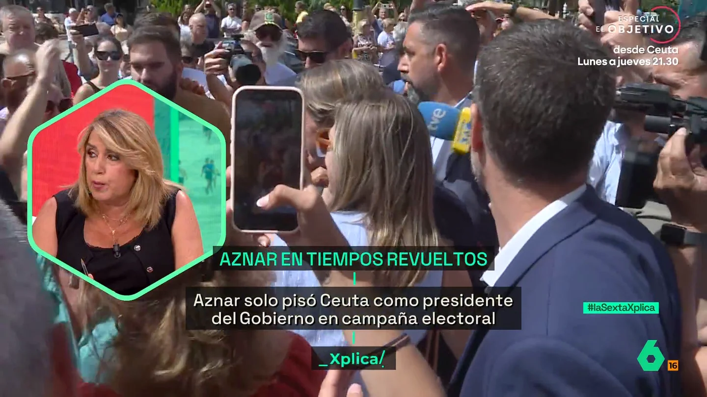 Susana Díaz señala que Aznar va a Ceuta a "calentar el ambiente": "Es una persona que no aporta absolutamente nada" Susana Díaz señala que Aznar va a Ceuta a "calentar el ambiente": "Es una persona que no aporta absolutamente nada"
