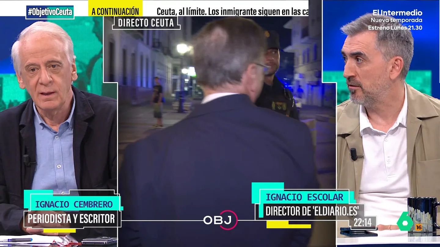 Cembrero apunta a un Marruecos "arrepentido" como responsable de la situación en Ceuta: "Les ha salido el tiro por la culata" El periodista expone que desde el país vecino señalan que lo sucedido ha afectado a su imagen, debido a que pueden parecer un país que no controla su frontera.