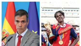 Pedro S&aacute;nchez y Lamine Yamal