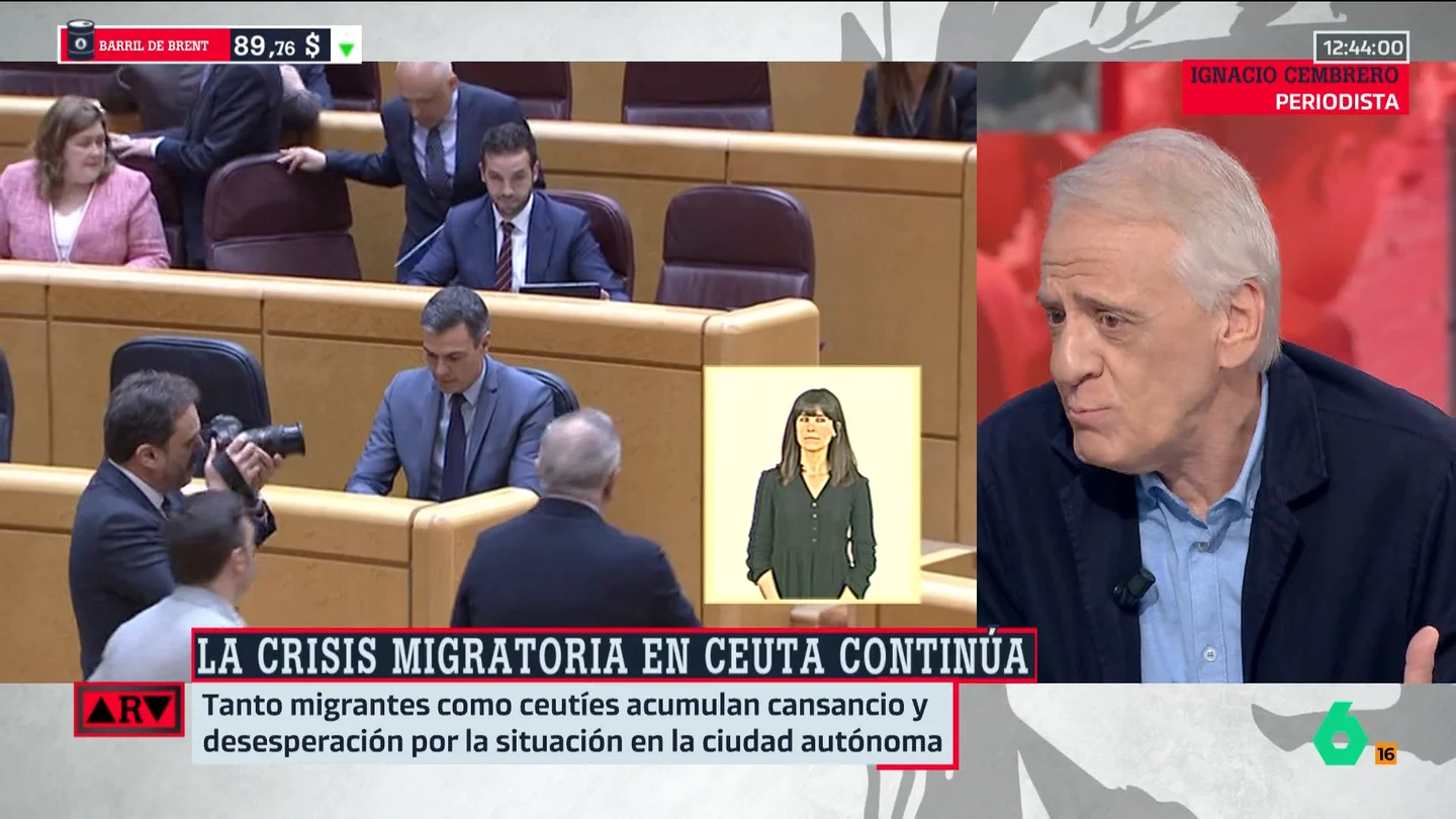 Ignacio Cembrero analiza por qué el Gobierno de España es tan "complaciente" con Marruecos apuntando a lo ocurrido en Ceuta en 2021 Ignacio Cembrero analiza por qué el Gobierno de España es tan "complaciente" con Marruecos apuntando a lo ocurrido en Ceuta en 2021