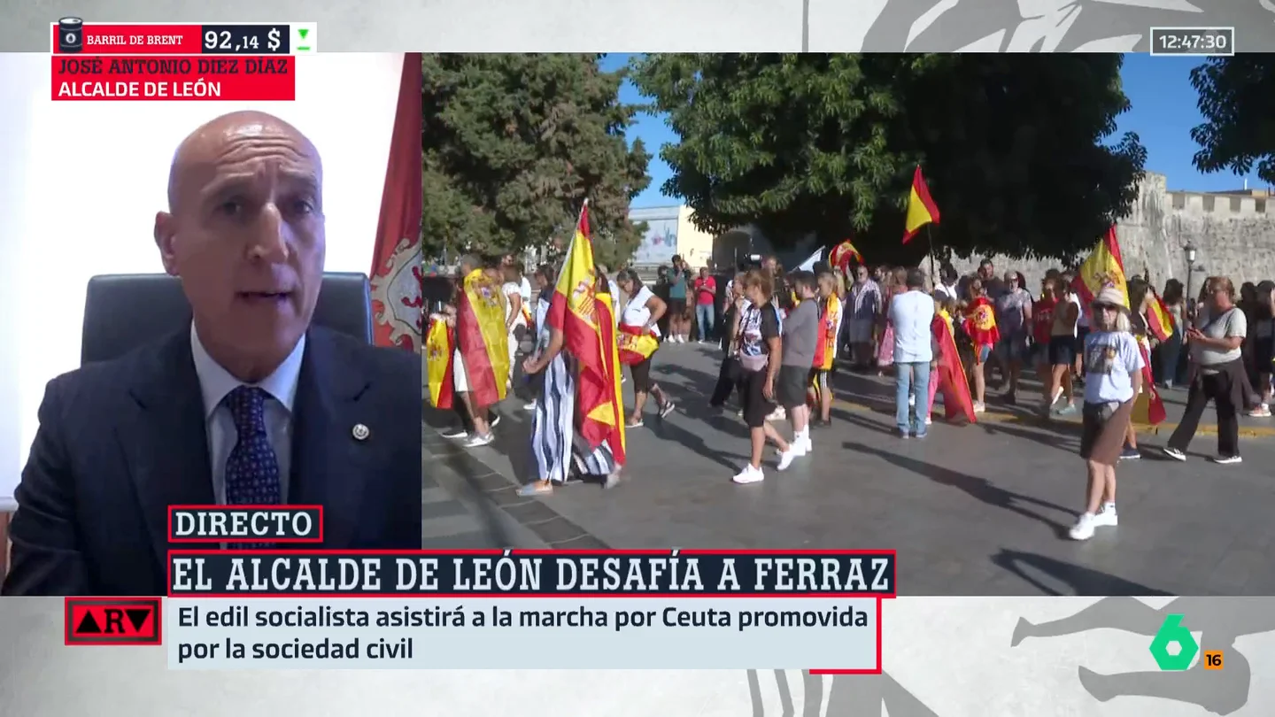 El alcalde socialista de León desafía a Ferraz y asegura que acudirá a la protesta por Ceuta: "Debemos estar todos allí" El alcalde socialista de León desafía a Ferraz y asegura que acudirá a la protesta por Ceuta: "Debemos estar todos allí"