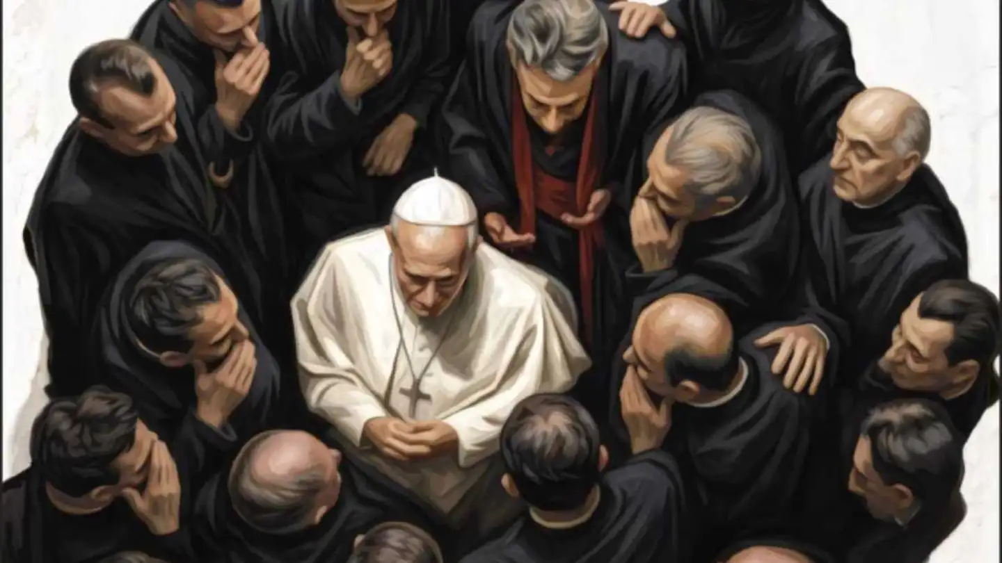 Detalle de la portada de 'El pastor y los lobos', de Santiago Roncagliolo Detalle de la portada de 'El pastor y los lobos', de Santiago Roncagliolo