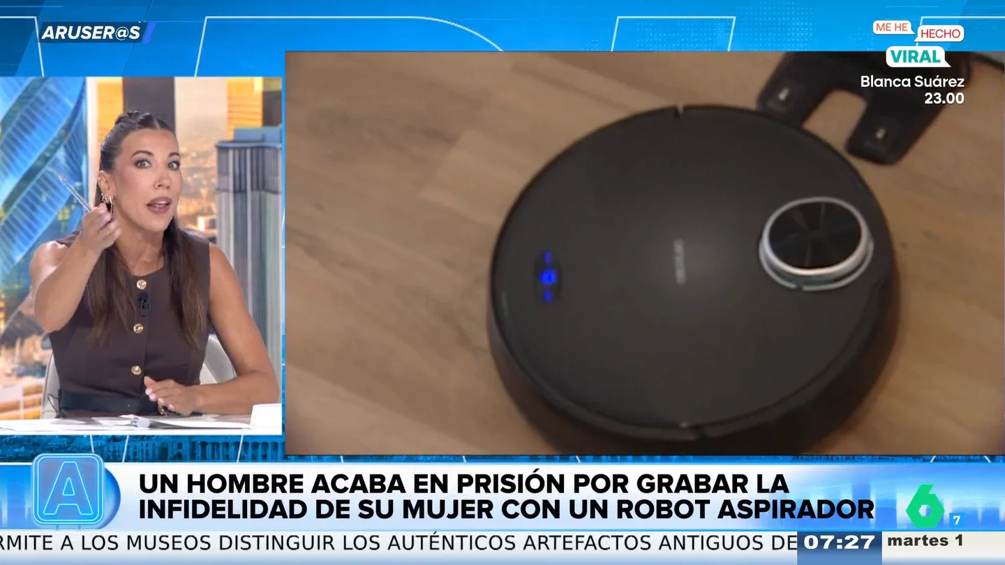 Un hombre acaba en prisión por grabar a su mujer siéndole infiel con la cámara de un robot aspirador: "Cuidado en España" Un hombre acaba en prisión por grabar a su mujer siéndole infiel con la cámara de un robot aspirador: "Cuidado en España"